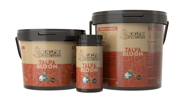 Talpa Bloom you have one product only for your flowering stage. It almost sounds too good to be true but that’s how it is. Talpa Bloom contains more than enough Phosphate, Potash so that for sure no extra PK Booster is needed. It contains the extra bit of sulphur and magnesium to make sure your flowers are getting big and juicy.